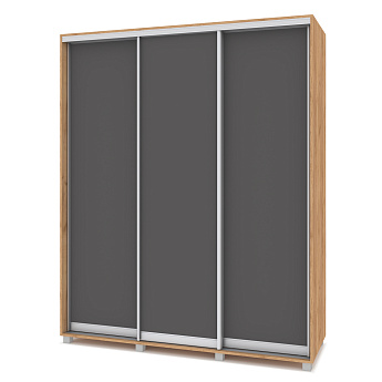 Шкаф-купе 3-х дв. "Роланд Р681" (Золотой дуб/Графит)