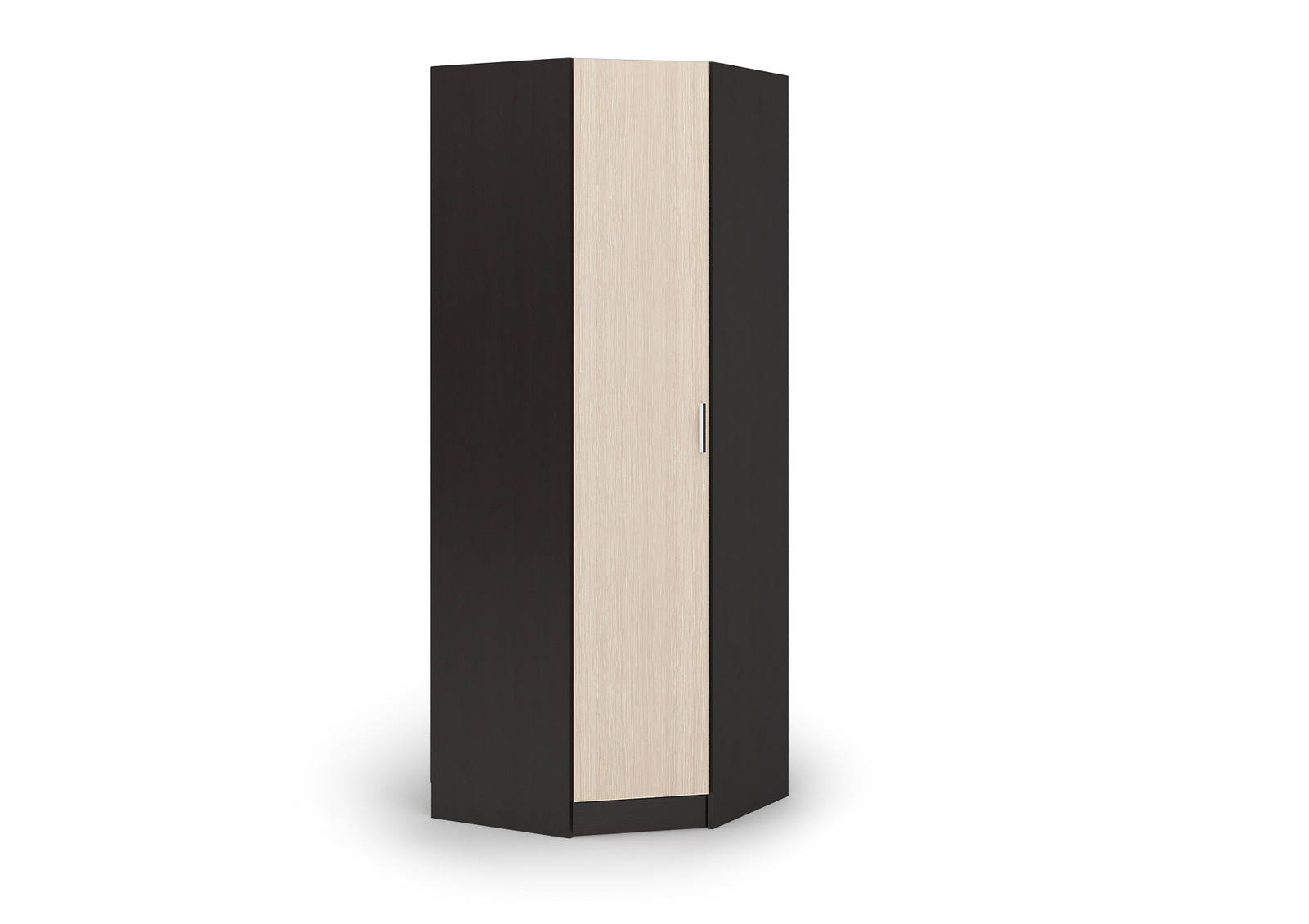 Шкаф угловой 1-створчатый "Гармония" (ШУ 601 белфорт/корпус венге 0,78*2,2*0,78)