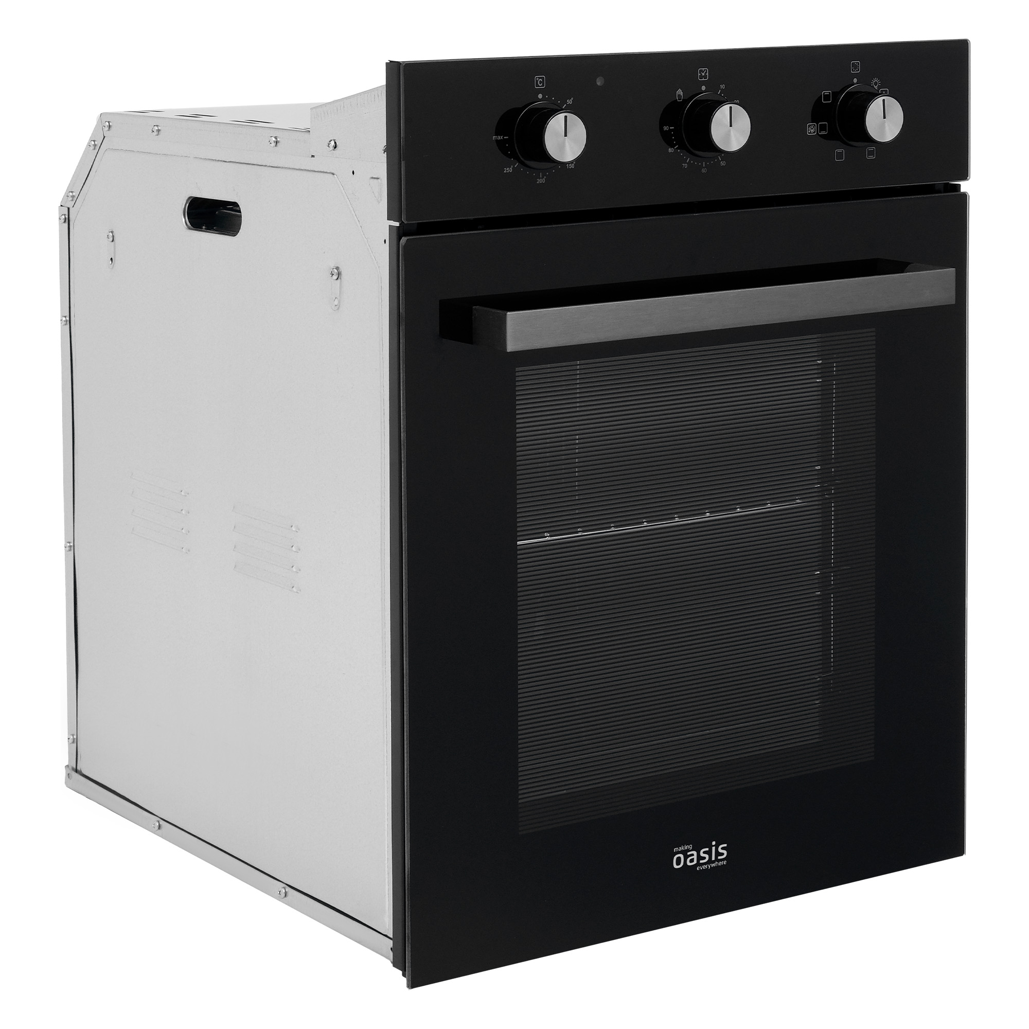 Духовой шкаф электрический "Oasis" (D-45MMB Черное стекло 450 мм)