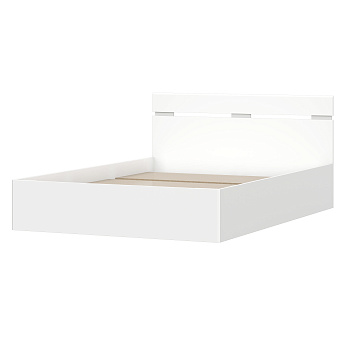 Кровать двуспальная "Одри Симпл" 1.4*2.0 м (Белый)