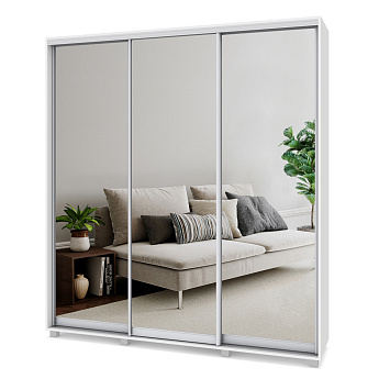 Шкаф-купе 3-х дв зерк. "Мартин М403" (Белый)