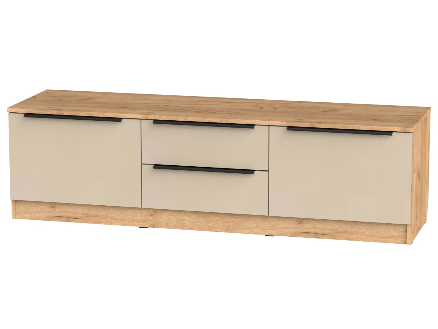 Тумба ТВ "Дарвин" 2 ящика 2 створки (1600х450х450) (Кашемир/Дуб крафт золотой)